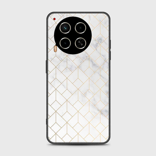 Tecno Camon 30 Cover- White Marble Series 2 - HQ Premium Shine Durable Shatterproof Case