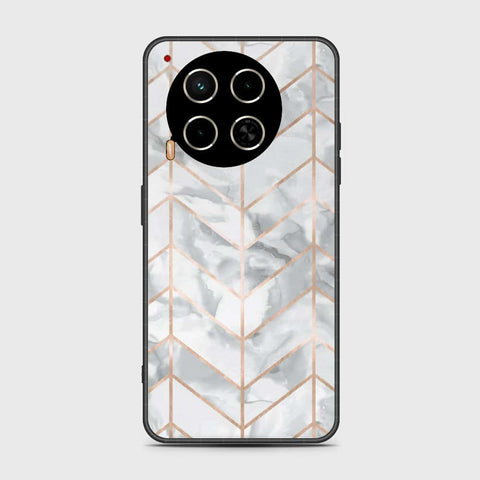 Tecno Camon 30 Cover- White Marble Series 2 - HQ Premium Shine Durable Shatterproof Case