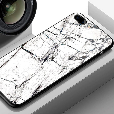 Oppo A96 4G Cover- White Marble Series 2 - HQ Ultra Shine Premium Infinity Glass Soft Silicon Borders Case