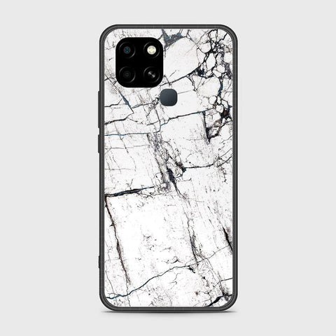 Infinix Smart 6 HD Cover- White Marble Series 2 - HQ Ultra Shine Premium Infinity Glass Soft Silicon Borders Case