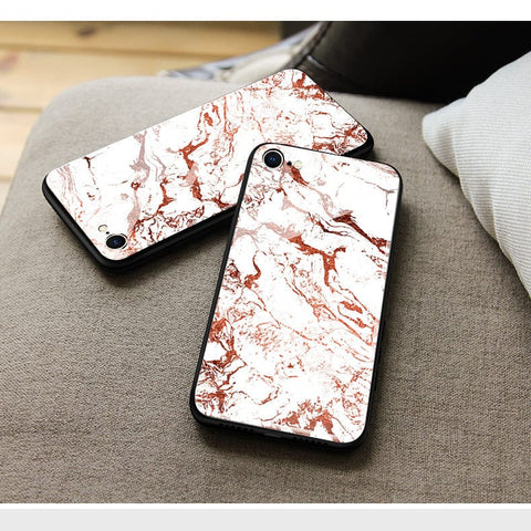 Oppo A96 4G Cover- White Marble Series 2 - HQ Ultra Shine Premium Infinity Glass Soft Silicon Borders Case