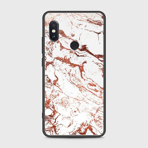 Xiaomi Redmi Note 5 AI Dual Camera Cover - White Marble Series 2 - HQ Ultra Shine Premium Infinity Glass Soft Silicon Borders Case