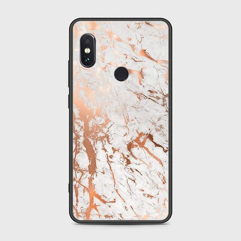 Xiaomi Redmi Note 5 AI Dual Camera Cover - White Marble Series 2 - HQ Ultra Shine Premium Infinity Glass Soft Silicon Borders Case