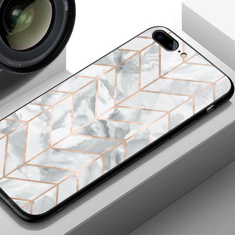 Vivo Y03 Cover- White Marble Series 2 - HQ Ultra Shine Premium Infinity Glass Soft Silicon Borders Case