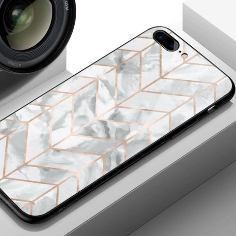 Oppo Reno 7 4G Cover - White Marble Series 2 - HQ Ultra Shine Premium Infinity Glass Soft Silicon Borders Case