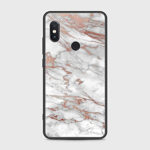 Xiaomi Redmi Note 5 AI Dual Camera Cover - White Marble Series 2 - HQ Ultra Shine Premium Infinity Glass Soft Silicon Borders Case