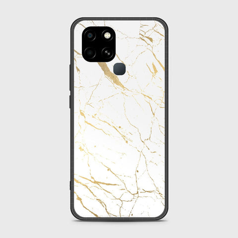 Infinix Smart 6 HD Cover- White Marble Series 2 - HQ Ultra Shine Premium Infinity Glass Soft Silicon Borders Case