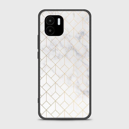 Xiaomi Poco C50 Cover - White Marble Series 2 - HQ Ultra Shine Premium Infinity Glass Soft Silicon Borders Case