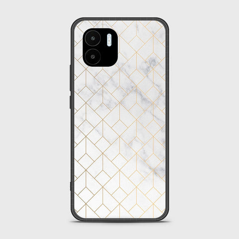 Xiaomi Poco C50 Cover - White Marble Series 2 - HQ Ultra Shine Premium Infinity Glass Soft Silicon Borders Case