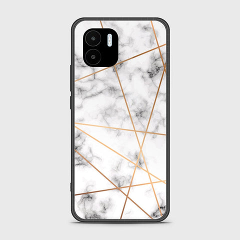 Xiaomi Poco C50 Cover - White Marble Series 2 - HQ Ultra Shine Premium Infinity Glass Soft Silicon Borders Case