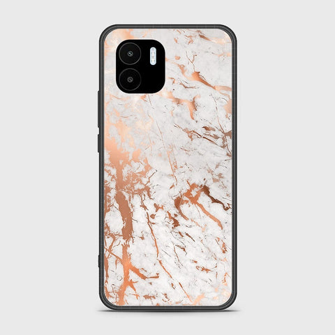 Xiaomi Poco C50 Cover - White Marble Series 2 - HQ Ultra Shine Premium Infinity Glass Soft Silicon Borders Case