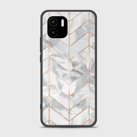 Xiaomi Poco C50 Cover - White Marble Series 2 - HQ Ultra Shine Premium Infinity Glass Soft Silicon Borders Case