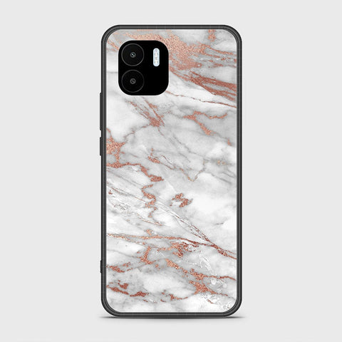 Xiaomi Poco C50 Cover - White Marble Series 2 - HQ Ultra Shine Premium Infinity Glass Soft Silicon Borders Case