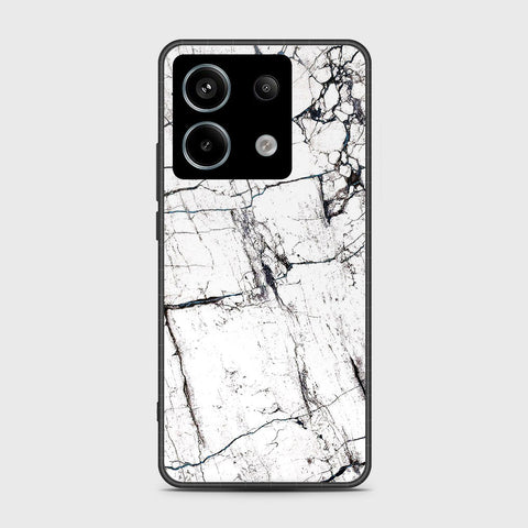 Xiaomi Poco M6 Pro 4G Cover- White Marble Series 2 - HQ Ultra Shine Premium Infinity Glass Soft Silicon Borders Case