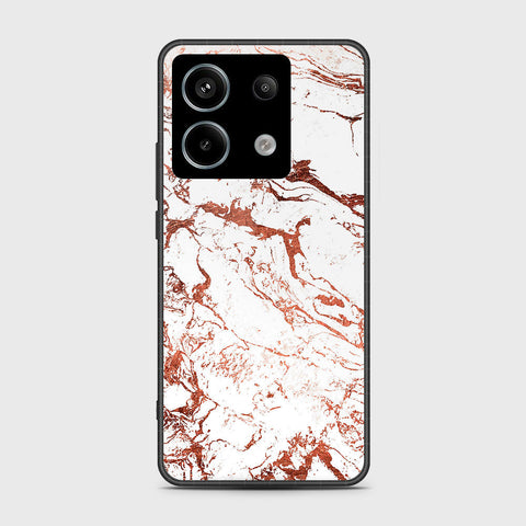 Xiaomi Poco M6 Pro 4G Cover- White Marble Series 2 - HQ Ultra Shine Premium Infinity Glass Soft Silicon Borders Case