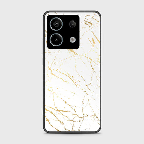 Xiaomi Poco M6 Pro 4G Cover- White Marble Series 2 - HQ Ultra Shine Premium Infinity Glass Soft Silicon Borders Case