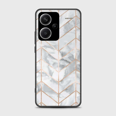 Xiaomi Redmi Note 13 Pro Plus 5G XFF Edition Cover- White Marble Series 2 - HQ Ultra Shine Premium Infinity Glass Soft Silicon Borders Case