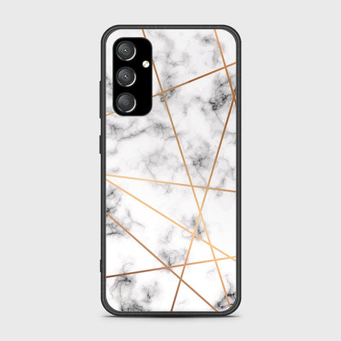 Samsung Galaxy A35 Cover- White Marble Series 2 - HQ Ultra Shine Premium Infinity Glass Soft Silicon Borders Case