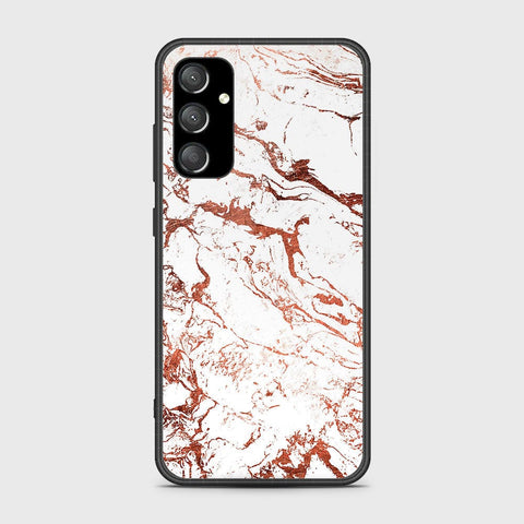 Samsung Galaxy A35 Cover- White Marble Series 2 - HQ Ultra Shine Premium Infinity Glass Soft Silicon Borders Case