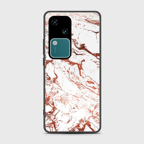 Vivo V30 Cover- White Marble Series 2 - HQ Ultra Shine Premium Infinity Glass Soft Silicon Borders Case