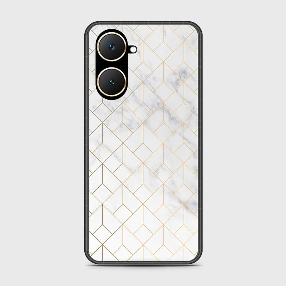 Vivo Y03 Cover- White Marble Series 2 - HQ Premium Shine Durable Shatterproof Case