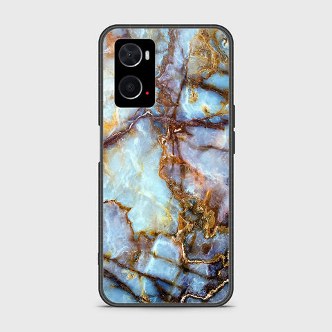 Oppo A96 4G Cover- Colorful Marble Series - HQ Ultra Shine Premium Infinity Glass Soft Silicon Borders Case