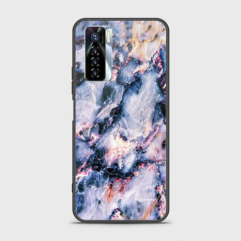 Tecno Camon 17 Pro Cover - Colorful Marble Series - HQ Ultra Shine Premium Infinity Glass Soft Silicon Borders Case (Fast Delivery)