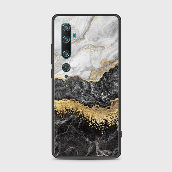 Xiaomi Mi Note 10 Cover - Colorful Marble Series - D15 - HQ Ultra Shine Premium Infinity Glass Soft Silicon Borders Case ( Fast Delivery )