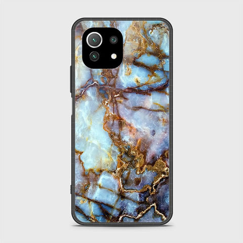 Xiaomi 11 Lite 5G NE Cover - Colorful Marble Series - HQ Ultra Shine Premium Infinity Glass Soft Silicon Borders Case