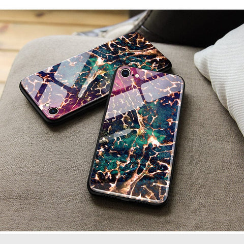 Oppo A96 4G Cover- Colorful Marble Series - HQ Ultra Shine Premium Infinity Glass Soft Silicon Borders Case