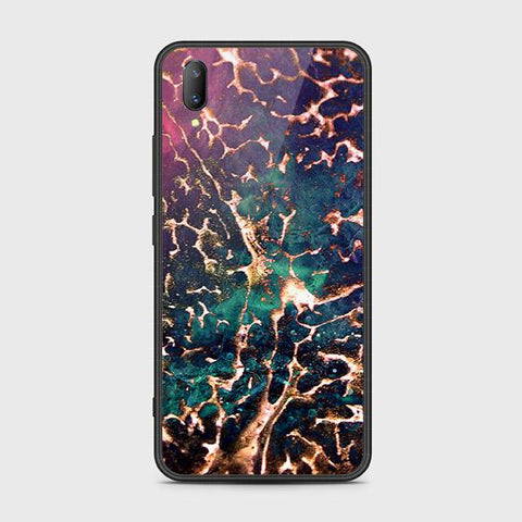 Vivo V11 Cover - Colorful Marble Series - HQ Ultra Shine Premium Infinity Glass Soft Silicon Borders Case