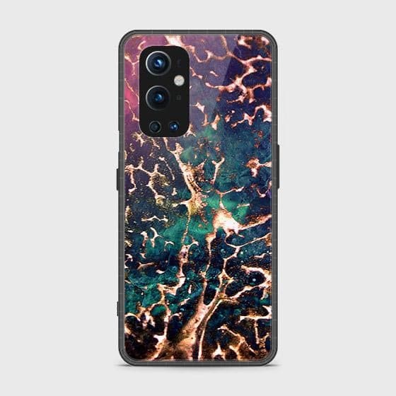 Oneplus 9 Pro Cover - Design 7 - Colorful Marble Series - HQ Ultra Shine Premium Infinity Glass Soft Silicon Borders Case (Fast Delivery)