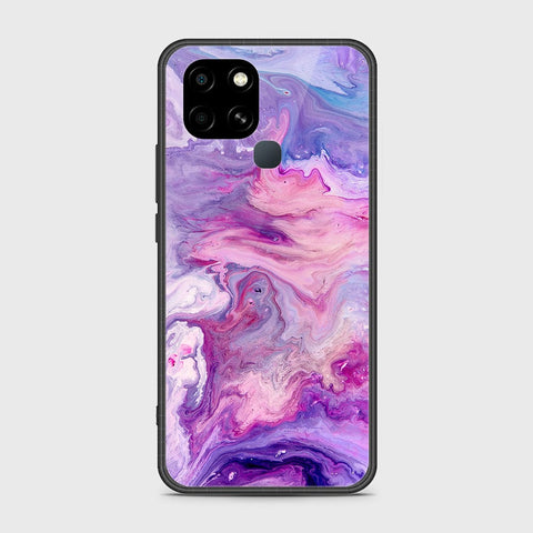 Infinix Smart 6 HD Cover- Colorful Marble Series - HQ Ultra Shine Premium Infinity Glass Soft Silicon Borders Case