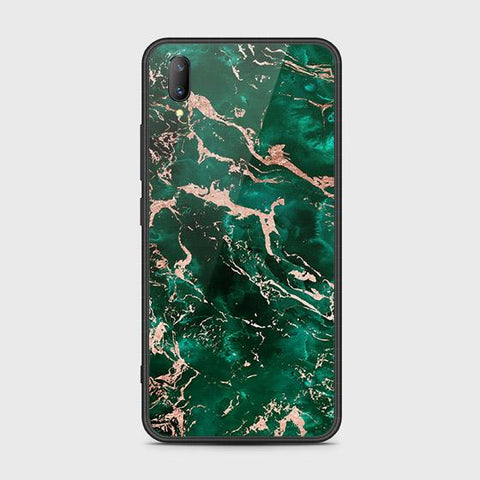 Vivo V11 Cover - Colorful Marble Series - HQ Ultra Shine Premium Infinity Glass Soft Silicon Borders Case