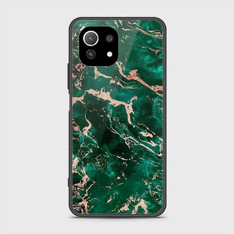 Xiaomi 11 Lite 5G NE Cover - Colorful Marble Series - HQ Ultra Shine Premium Infinity Glass Soft Silicon Borders Case