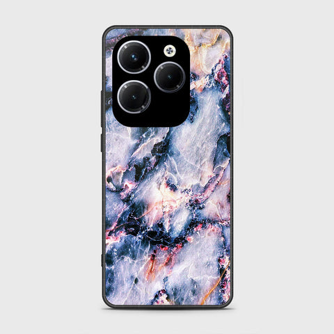 Infinix Hot 40 Pro Cover- Colorful Marble Series - HQ Ultra Shine Premium Infinity Glass Soft Silicon Borders Case