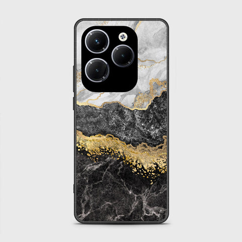 Infinix Hot 40 Pro Cover- Colorful Marble Series - HQ Ultra Shine Premium Infinity Glass Soft Silicon Borders Case