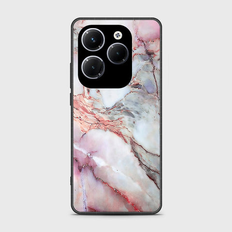 Infinix Hot 40 Pro Cover- Colorful Marble Series - HQ Ultra Shine Premium Infinity Glass Soft Silicon Borders Case