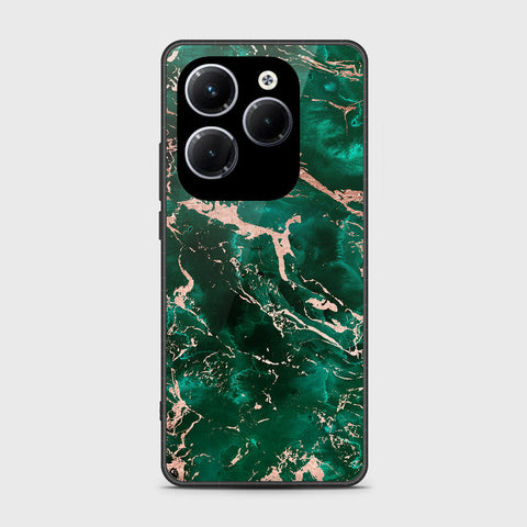 Infinix Hot 40 Pro Cover- Colorful Marble Series - HQ Ultra Shine Premium Infinity Glass Soft Silicon Borders Case