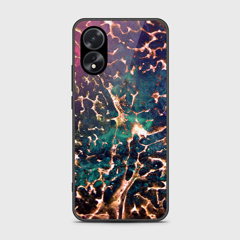 Oppo A18 Cover- Colorful Marble Series - HQ Ultra Shine Premium Infinity Glass Soft Silicon Borders Case