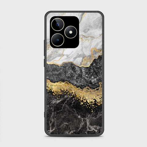 Realme C51 Cover- Colorful Marble Series - HQ Ultra Shine Premium Infinity Glass Soft Silicon Borders Case