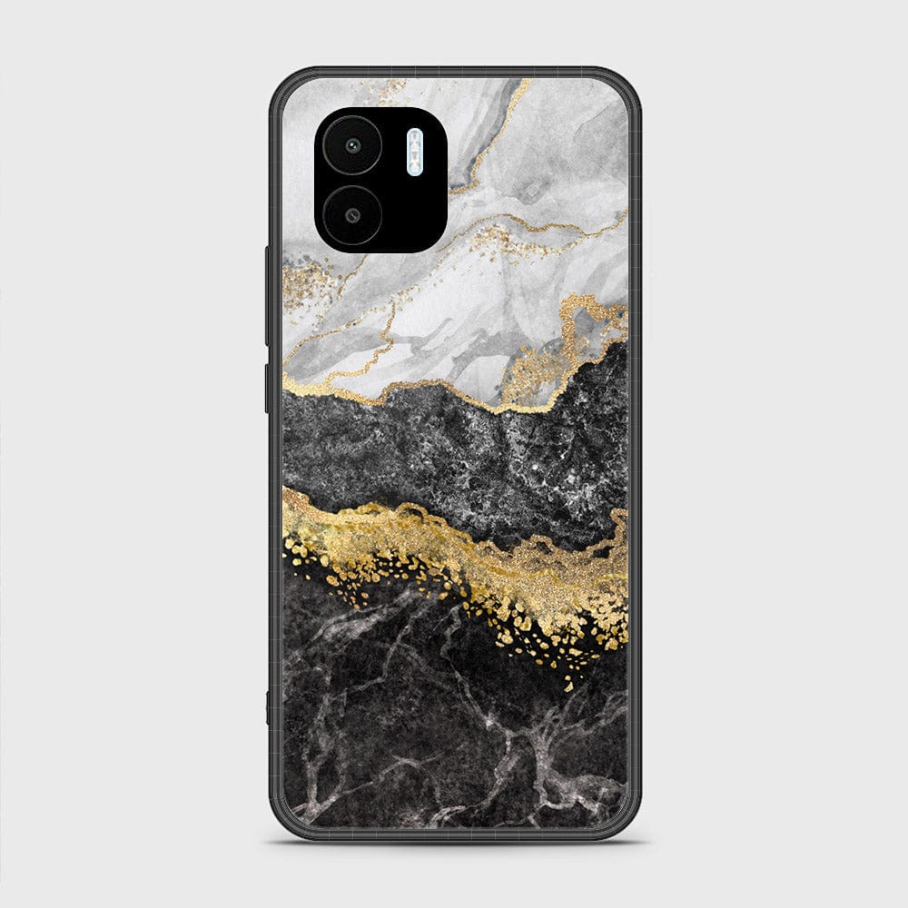 Xiaomi Redmi A1 Cover - Colorful Marble Series - HQ Ultra Shine Premium Infinity Glass Soft Silicon Borders Case (Fast Delivery)