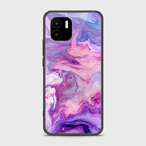 Xiaomi Poco C50 Cover - Colorful Marble Series - HQ Ultra Shine Premium Infinity Glass Soft Silicon Borders Case