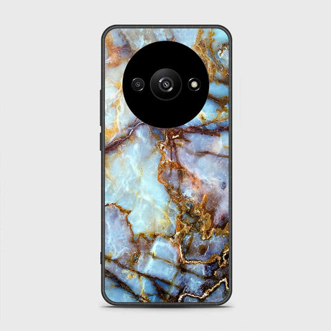 Xiaomi Redmi A3x Cover- Colorful Marble Series - HQ Ultra Shine Premium Infinity Glass Soft Silicon Borders Case