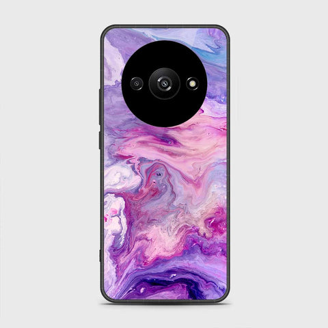 Xiaomi Redmi A3x Cover- Colorful Marble Series - HQ Ultra Shine Premium Infinity Glass Soft Silicon Borders Case