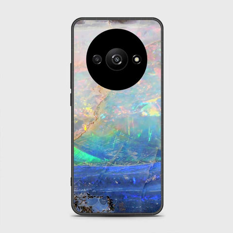 Xiaomi Redmi A3x Cover- Colorful Marble Series - HQ Ultra Shine Premium Infinity Glass Soft Silicon Borders Case