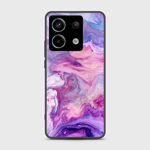 Xiaomi Poco M6 Pro 4G Cover- Colorful Marble Series - HQ Ultra Shine Premium Infinity Glass Soft Silicon Borders Case