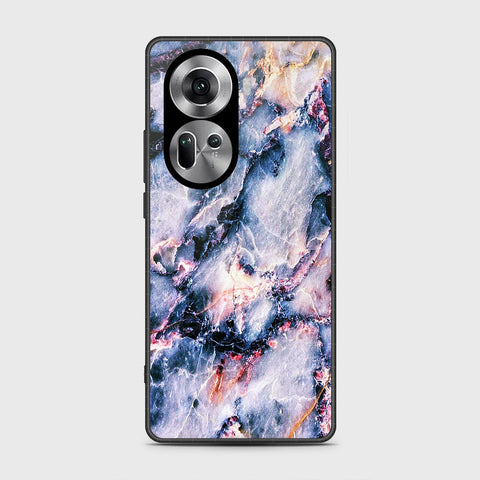 Oppo Reno 11 5G Cover- Colorful Marble Series - HQ Ultra Shine Premium Infinity Glass Soft Silicon Borders Case