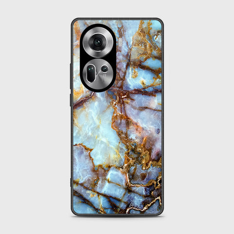 Oppo Reno 11 5G Cover- Colorful Marble Series - HQ Ultra Shine Premium Infinity Glass Soft Silicon Borders Case