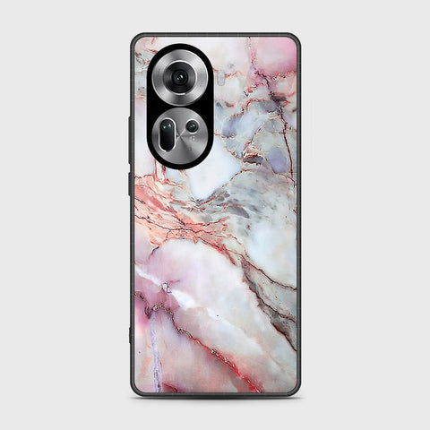 Oppo Reno 11 5G Cover- Colorful Marble Series - HQ Ultra Shine Premium Infinity Glass Soft Silicon Borders Case